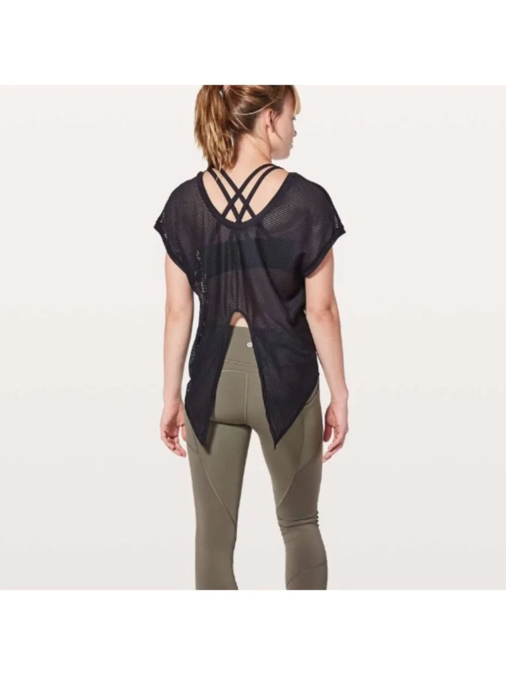 Lululemon Ahead By Miles Short Sleeve Black